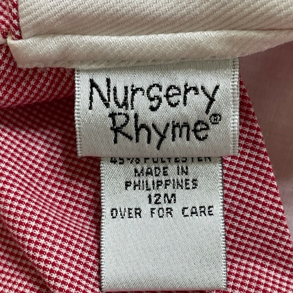 🌟HP🌟 Nursery Rhyme Red Smocked Gingham Dress - Picture 4 of 6